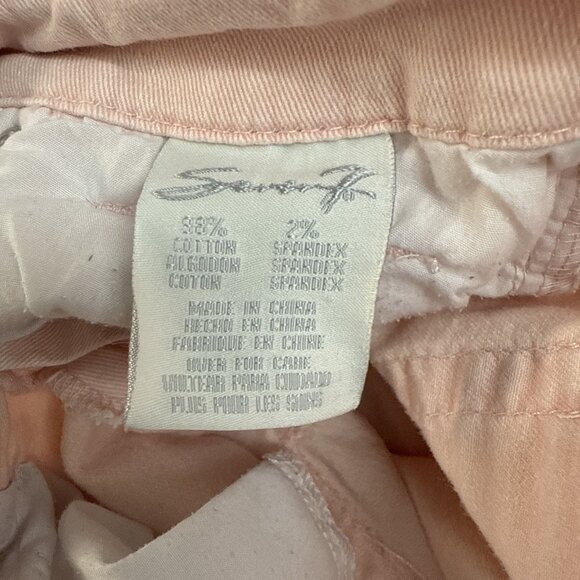 Seven7 Women’s Pink Denim Capri Jeans Size 2 Stretch - Picture 13 of 13